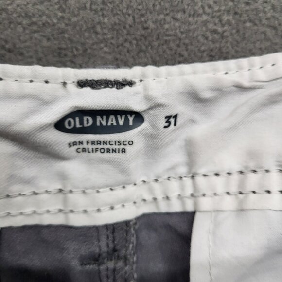 Old Navy‎ Mens Size 31 Gray Cargo Shorts Outdoors Hiking Preppy - Picture 3 of 6
